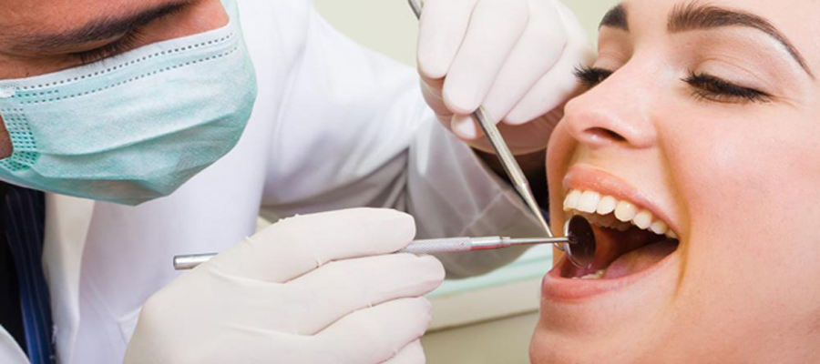 Dentist at work